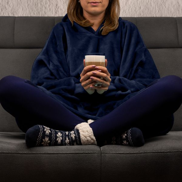 Bluzair - Bluza koc - Granatowy zdjęcie 10