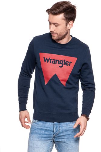 WRANGLER LOGO CREW NAVY W6614HY35 S na Arena.pl