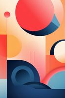 Plakat 40x60cm Geometryczne Marzenia