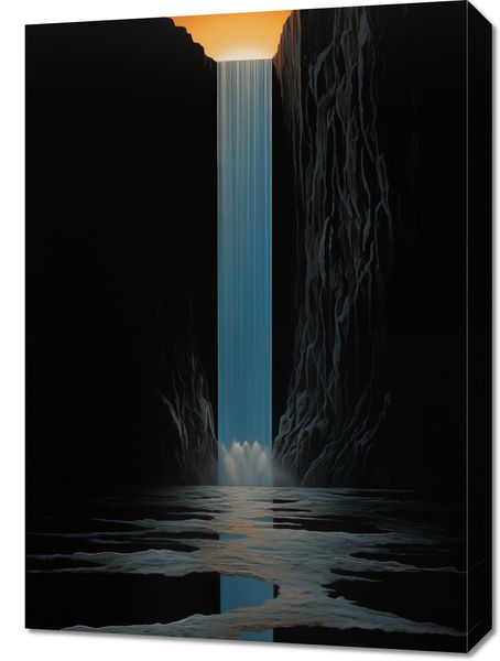 Obraz 50x70cm Wodospad Światła zdjęcie 1