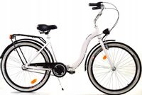 Rower Dallas Składak Alu 26" 7spd - Biały z czarnym