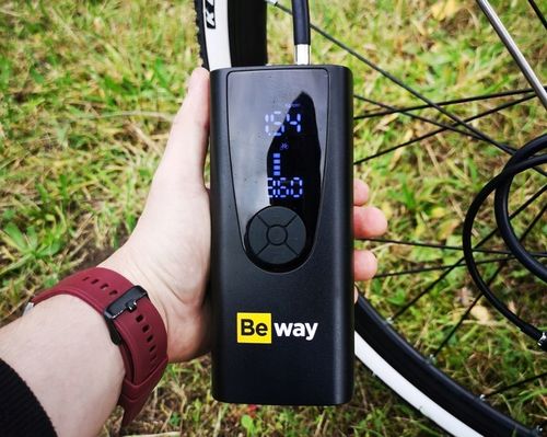 POMPKA ELEKTRYCZNA NAJMOCNIEJSZA 9000 mAh 150psi BEWAY DO ROWERU ROWEROWA na Arena.pl