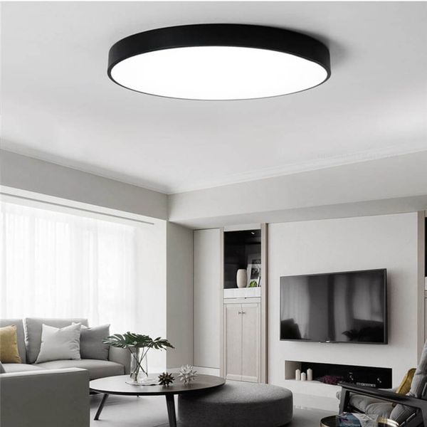 Okrągły plafon Simplicate ABR-PLOU-18-IP-C-NW LED 19W 4000K czarny biały zdjęcie 5