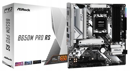 Płyta główna ASrock B650M PRO RS AMD B650 DDR5 SATA3 M.2 PCIe4.0 AM5 mATX na Arena.pl