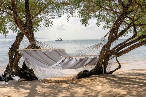 BOHO duży SOLIDNY hamak turystyczny OGRODOWY huśtawka krzesło brazylijskie na Arena.pl