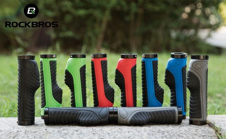 Gripy kierownicy ROCKBROS BT1802GR chwyty rowerowe zdjęcie 3