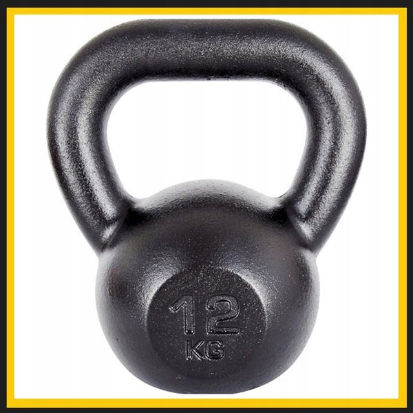 Kettlebell żeliwny odważnik kula kettle 12kg zdjęcie 2