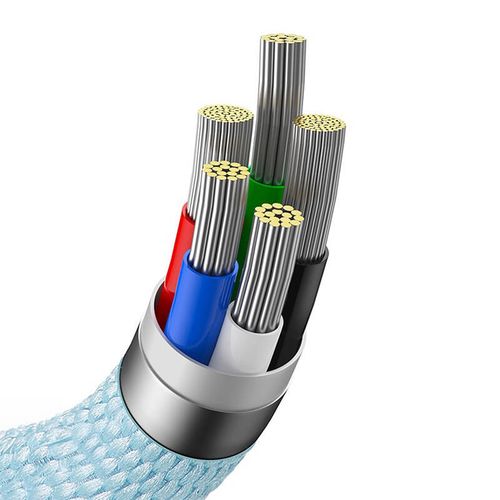 kabel usb-c do ip baseus crystal shine,  20w, 1.2m (niebieski) na Arena.pl