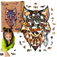 puzzle edukacyjne drewniane eco leśny lis a3 dla dzieci puza3-00722