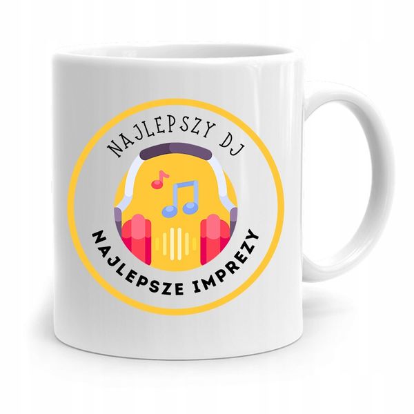 Dla Dja Muzyka Kubek Najlepszy Dj Prezent Z Nadrukiem Ze Zdjęciem zdjęcie 1