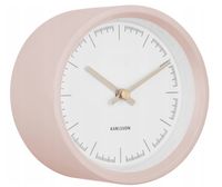 MAŁY DESIGNERSKI ZEGAR ŚCIENNY KARLSSON 12,5 CM PUDROWY RÓŻ