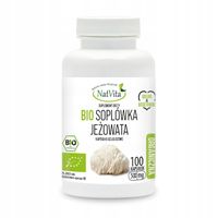 Soplówka Jeżowata BIO Pamięć Stres Ekologiczna 100 Kapsułek NatVita