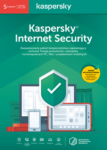 Kaspersky Internet Security 5PC 1 rok kontynuacja na Arena.pl