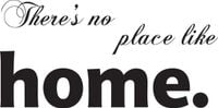 100X50CM THERES NO PLACE LIKE HOME NAKLEJKA