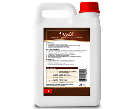 OLEJ LNIANY IMPREGNAT 2L NATURALNY 100% DO DREWNA pędzel gratis na Arena.pl