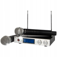 PROFESJONALNY MIKROFON 2szt ODBIORNIK VHF JACK 6.3 50m KONFERENCJA WYSTĘP