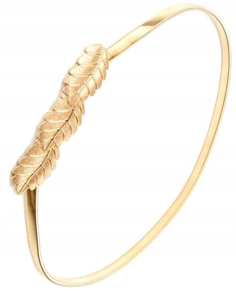 Pancerka Damski Pasek Listki Sprężyna Snake Metal zdjęcie 2