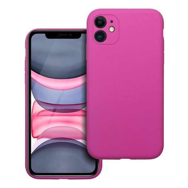 Futerał SILICONE 2mm do IPHONE 11 róż zdjęcie 1