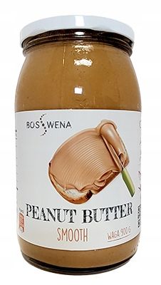 MASŁO ORZECHOWE 900g SMOOTH 100% PEANUT BUTTER GŁADKIE na Arena.pl