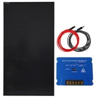 ZESTAW FOTOWOLTAICZNY 170W SOLARNY DO KAMPERA ŁODZI JACHTU MPPT