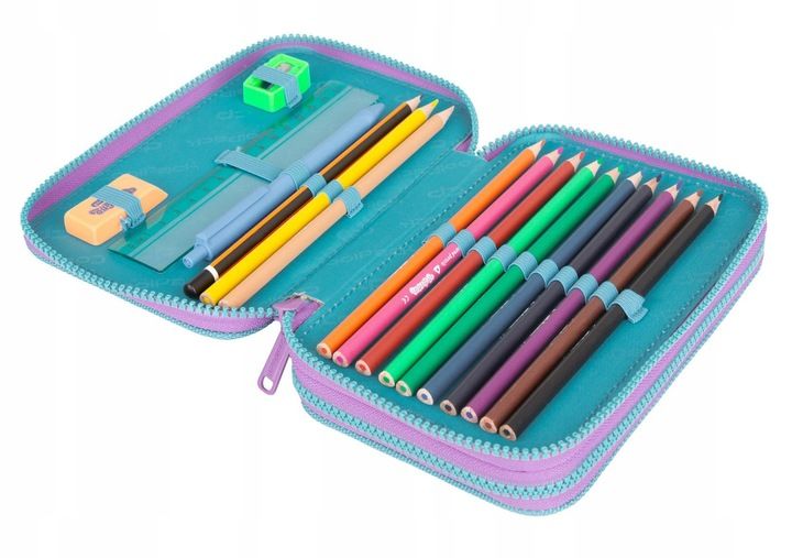 Coolpack Jumper 2 Piórnik podwójny z wyposażeniem Gradient Bluberry E66505 zdjęcie 4