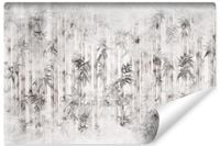Fototapeta Ścienna Liście BAMBUS Beton Mur Abstrakcja 400cm x 280cm