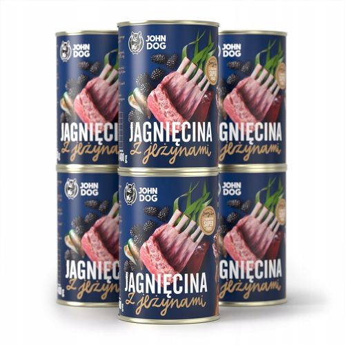 John Dog Berry Line Jagnięcina z jeżynami 6x400g na Arena.pl