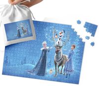 PUZZLE TRADYCYJNE - KRAINA LODU WZORY Z BAJEK DLA DZIECI 192el + WORECZEK