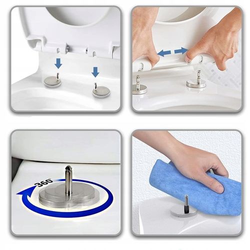 MOCOWANIE DO DESKI WC SEDESOWEJ KLOZETOWEJ ŚRUBY UCHWYTY SOLIDNE na Arena.pl