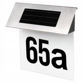 LAMPA SOLARNA LED 0.24W CZUJNIK ZMIERZCHU IP44 STALOWA 6500K