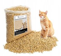 ŻWIREK PELLET DREWNIANY JASNY 15kg DLA KOTA GRYZONIA KRÓLIKA ŚWINKI CHOMIKA