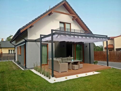 ROLETA RZYMSKA PRZECIWSŁONECZNA WODOSZCZELNA ROZSUWANA ZWIJANA BIAŁA 3X5 na Arena.pl