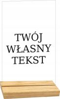 STATUETKA plexi z nadrukiem TWÓJ TEKST GRAFIKA z tłem lub przeźroczysta