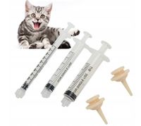 ZESTAW STRZYKAWEK DO KARMIENIA KOCIĄT SZCZENIĄT STRZYKAWKI ZE SMOCZKAMI