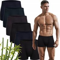 6x Bokserki męskie bambusowe antybakteryjne PREMIUM zdrowotne dopasowane