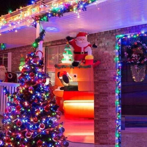 LAMPKI CHOINKOWE 500 LED ZEWNĘTRZNE WEWNĘTRZNE OZDOBY ŚWIĄTECZNE ŚWIATEŁKA na Arena.pl