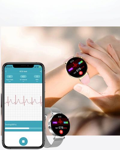 SMARTWATCH ZEGAREK DAMSKI POMIAR CUKRU GLUKOZA EKG HRV CIŚNIENIE MENU PL na Arena.pl