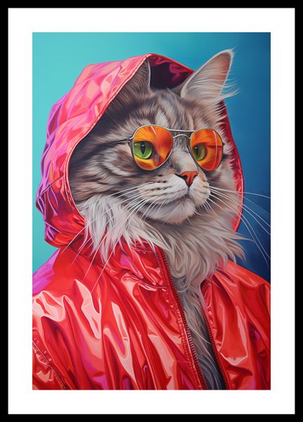 Plakat 30x45cm Kot w Stylu zdjęcie 3