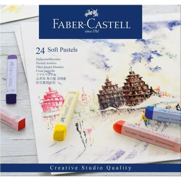 Pastele suche CS 24 kolory FABER CASTELL zdjęcie 1