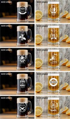 Kufel do Piwa Z WŁASNYM GRAWEREM PREZENT super HIT na Arena.pl