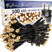 Lampki choinkowe 100 LED zewnętrzne BIAŁE