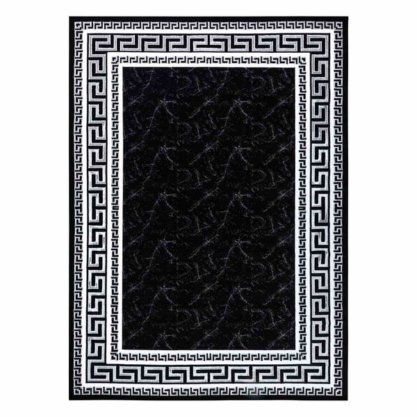 RUG/LU/MOSSE/FRAME/BLACK+GREY/70x300 zdjęcie 1