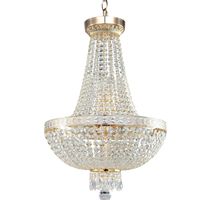 Wisząca LAMPA glamour BELLA DIA750-TT40-WG Maytoni żyrandol OPRAWA kryształowa ZWIS pałacowy ampla złota