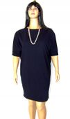 KARKO sukienka granatowa tuba plus size 50/52