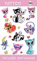 Tatuaże zmywalne Kotki