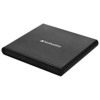zewnętrzna nagrywarka verbatim slimline  cd/dvd usb2.0 czarny/black