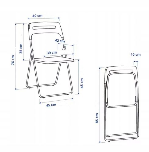 krzesło składane k14-fx białe na Arena.pl