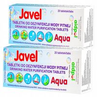 TABLETKI DO UZDATNIANIA ODKAŻANIA WODY JAVEL 40szt