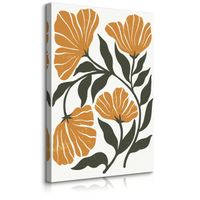 Obraz Do Salonu Egzotyczne Kwiaty Styl Boho Natura Abstrakcja 80cm x 120cm