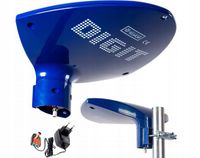 Antena zewnętrzna DVB-T Telkom Telmor DIGIT ACTIVA 4K TV MUX8 + zasilacz